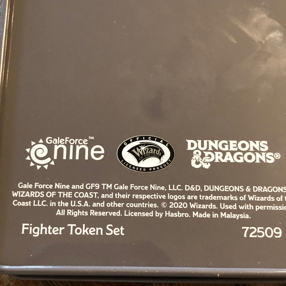 Dungeons & Dragons Fighter Token Set - Black